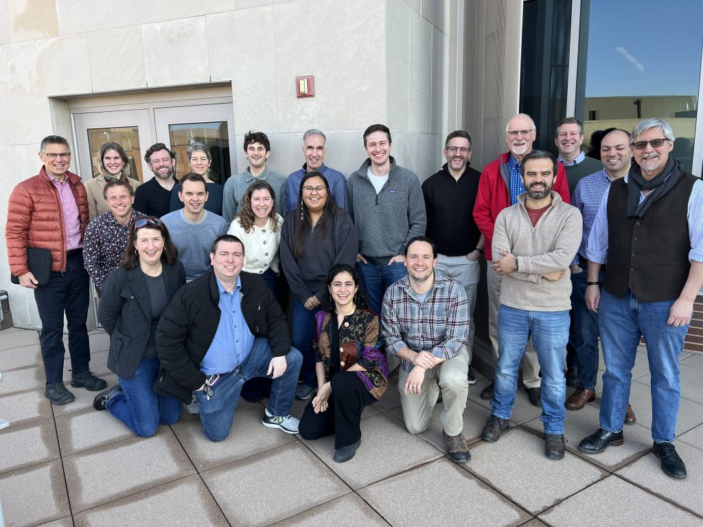 Group of people outside a building